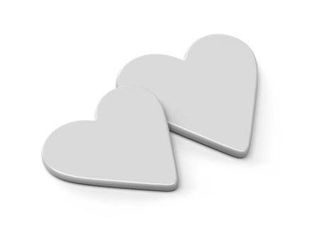 Valentine Heart Coaster 3D Illustration Mockup Scene on Isolated Backgroundの写真素材