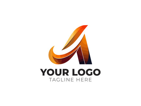 Sleek Letter A Logo Vector Design Templateのイラスト素材