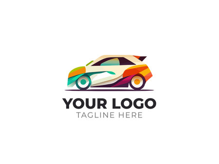 Sleek Car Automotive Logo Vector Designのイラスト素材