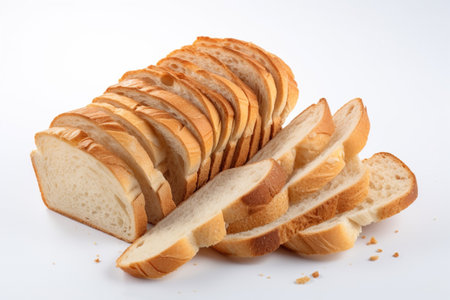 Tasty Sliced Bread Culinary Dish Illustration Created with Generative AIの素材
