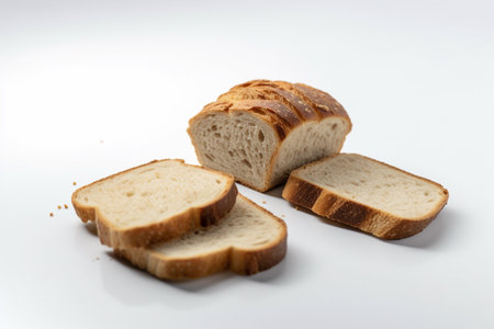 Tasty Sliced Bread Culinary Dish Illustration Created with Generative AIの素材