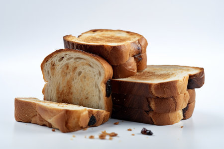 Tasty Sliced Bread Culinary Dish Illustration Created with Generative AIの素材