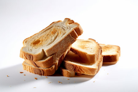 Tasty Sliced Bread Culinary Dish Illustration Created with Generative AIの素材