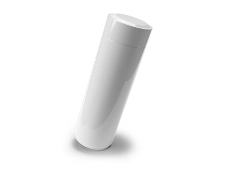 Tumbler 3D Illustration Mockup Scene on Isolated White Backgroundの写真素材
