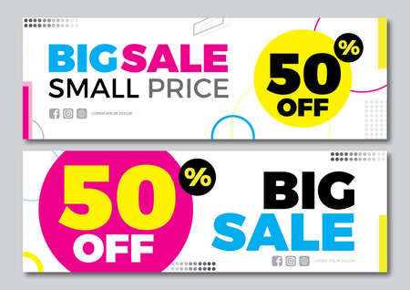 Big Sale design banner templateのイラスト素材