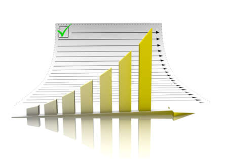 Business graph and document paperの写真素材