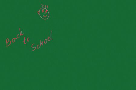 Back to school.  Green deskの写真素材