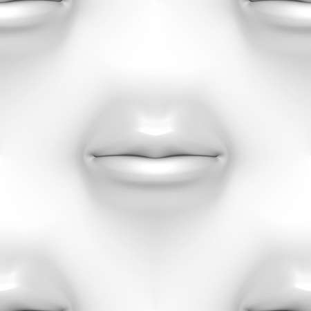 Mouth in wall, seamless textureの写真素材