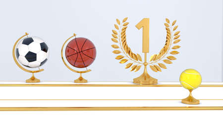 Abstract sport balls backgroundの写真素材
