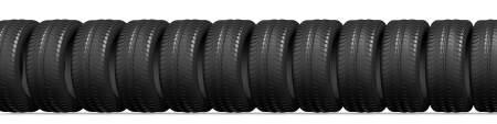 car wheels on the white backgroundの写真素材