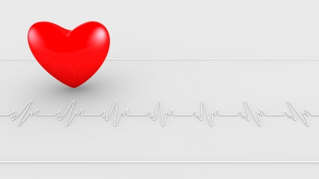 Ecg heart beatの写真素材
