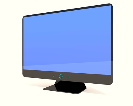 3d illustration of TV, isolated on the white backgroundの写真素材
