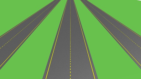 asphalted roadの写真素材