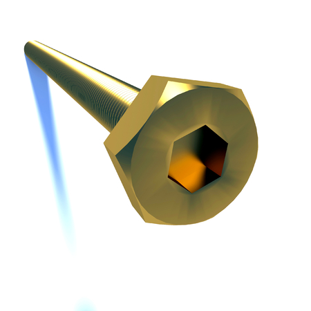 screw isolated on the white backgrounds