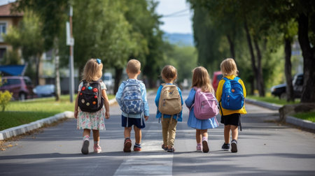 Back to school, the beginning of the academic year. school help. school allowance. Generative AIの素材