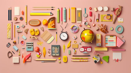 Back to school, the beginning of the academic year. school help. school allowance. Generative AIの素材