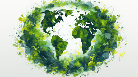 The concept of protecting the planet and saving the planet. Ozone day. Generative AIの素材