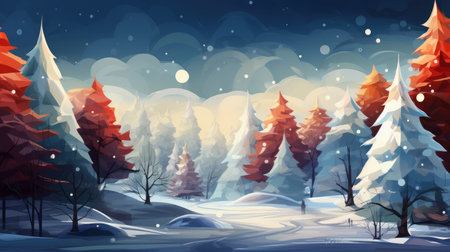 Christmas bright backgrounds for banners. Beautiful new year cards. holiday mood. Generative AIの素材