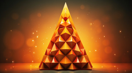 Festively decorated with toys and a garland, a Christmas tree. Postcard for the new year. Generative AIの素材