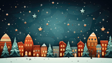 Christmas bright backgrounds for banners. Beautiful new year cards. holiday mood. Generative AIの素材