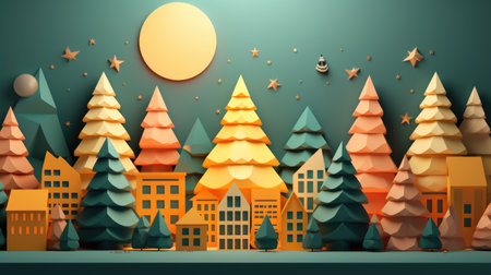Christmas bright backgrounds for banners. Beautiful new year cards. holiday mood. Generative AIの素材