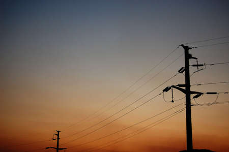 I took the photo at duskの写真素材