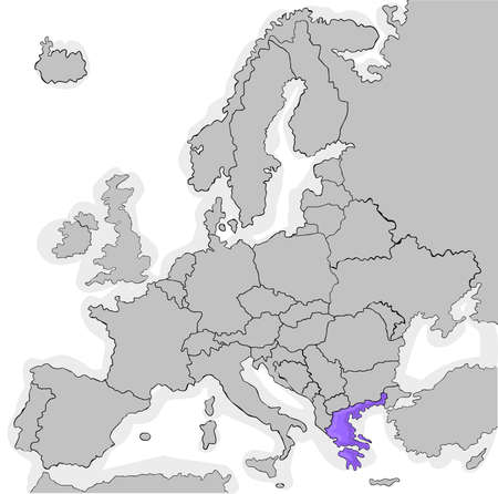 countries that joined the European Union in 1981のイラスト素材