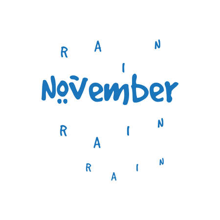 Quote of November monthのイラスト素材