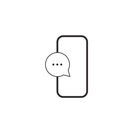 Smartphone and bubble speech web iconの写真素材