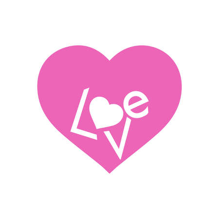 A Design About Love and Valentine's Day. Using heart shape and Romance Colorのイラスト素材