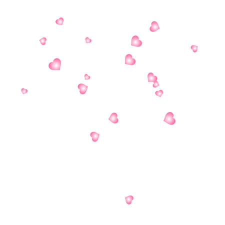 Pink heart vector Illustrator scattered Brush vector epes 10のイラスト素材