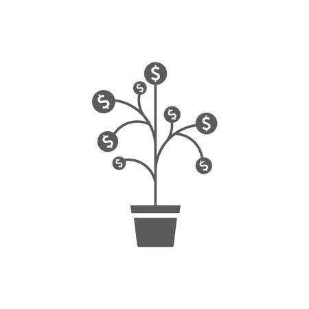 Financial concept. Money tree - symbol of successful business.のイラスト素材
