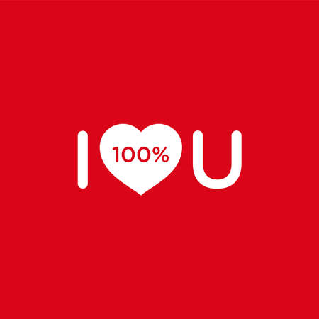 I love you. Romantic quote for Valentines day cards and prints or wedding album or any design.のイラスト素材