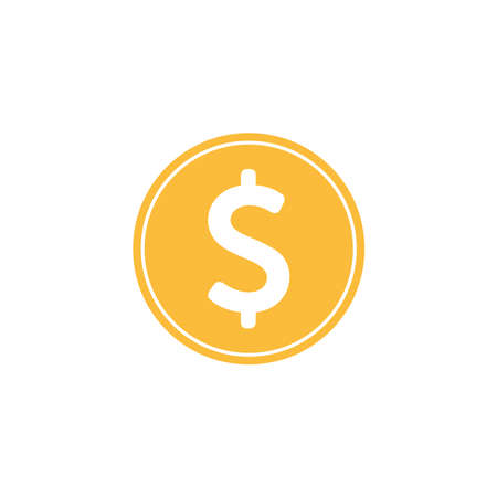 Dollar icon. Money sign isolated, Vector illustration, Money vector iconのイラスト素材