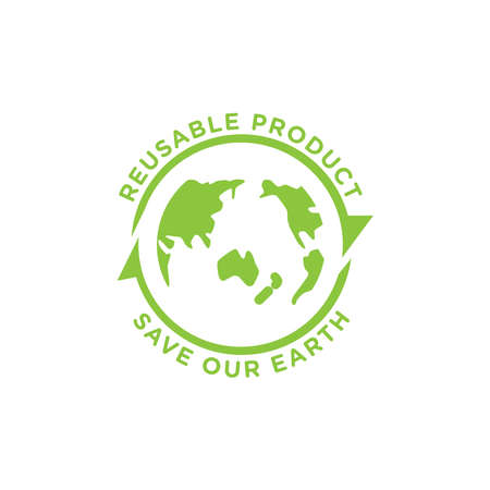 Design about zero waste lifestyle in vector illustration, eco friendly conceptのイラスト素材