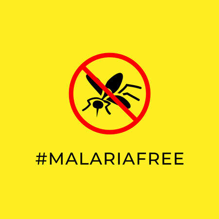 World Malaria Day, april 25th. Vector design suitable for brochure, poster and banner. Mosquito like a symbol of Malaria epidemic.のイラスト素材