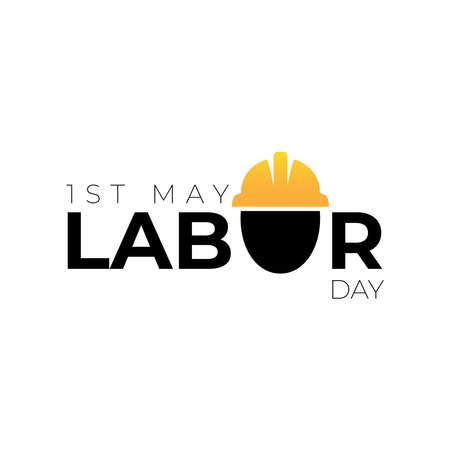 Vector illustration for International Workers' Day Celebration on May 1st, also known as May Day. Can be used for Greetings, Banner, Background, Template, Badge, Symbol, Icon, Logo and Print design.のイラスト素材