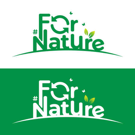 it is time for nature for support save the environment and biodiversity. its better use for celebrating environment day event, nature poster or anyのイラスト素材