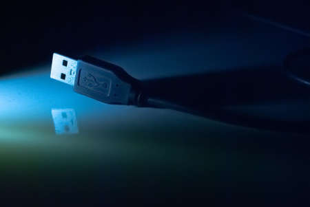Head of universal smartphone charging cable, close up shoot