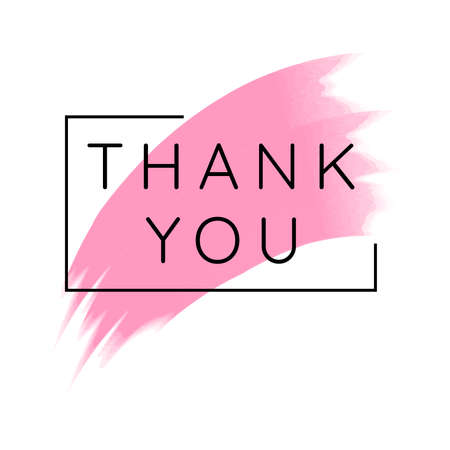 say thank you for appreciation in vector typography のイラスト素材