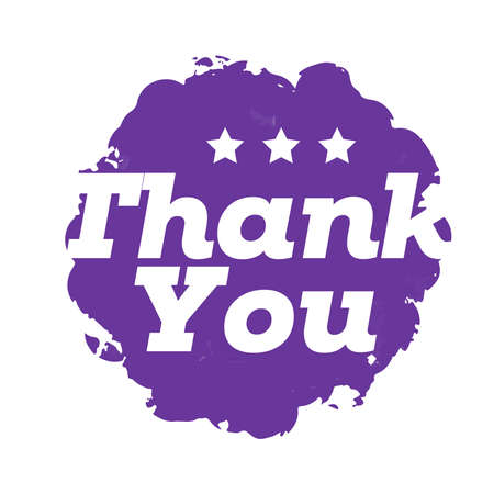 say thank you for appreciation in vector typography のイラスト素材