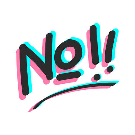 No word vector illustration. Isolated  on white background. expressions designのイラスト素材