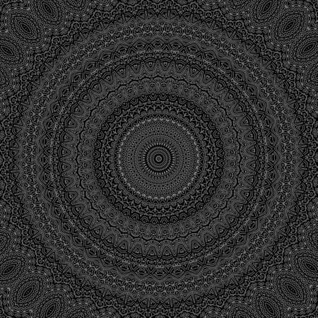 mandala colorful vintage art, ancient Indian vedic background design, old painting texture with multiple mathematical shapes. illustrationの写真素材