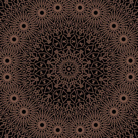 mandala colorful vintage art, ancient Indian vedic background design, old painting texture with multiple mathematical shapes. Illustrationの写真素材