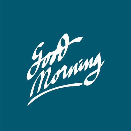 Good Morning Sunshine Nice Vector Calligraphy Lettering Motivation Phrase Poster Design. doodle vector illustrationのイラスト素材