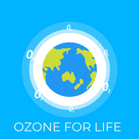 Design for International Day for the Preservation of the Ozone Layer . world ozone day. 16 September