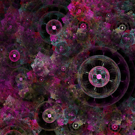 The colors in the series, awesome digital art paint. Background consists of fractal color texture...