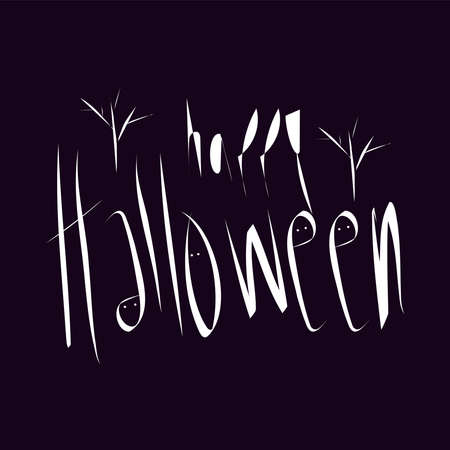 Halloween Sale special offer banner template with hand drawn lettering for holiday shopping. Limited time only. Vector illustration.のイラスト素材