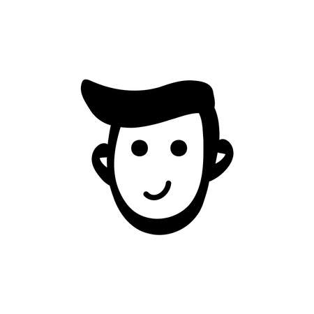 Abstract line drawing of human face. Modern line art man and woman portrait, minimalist contour. Vector Abstract minimal face line art for t-shirt, slogan design print graphics style. Great for home decor such as posters, wall art, tote bag, t-shirt print, mobile case. Vectorのイラスト素材