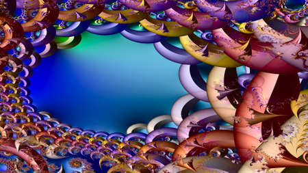 The colors in the series, awesome digital art paint. Background consists of fractal color texture...